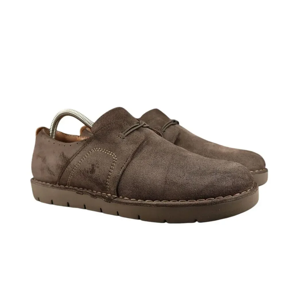 Clarks Shoes Womens 9 Slip On Casual Oxford Leather Comfort Unstructured Artisan